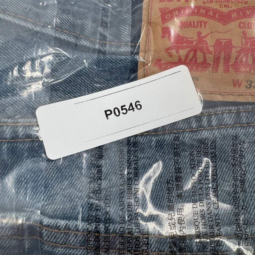 Levi's 550 Mens Jeans Medium Wash Button Fly‎ Straight Leg 33x34